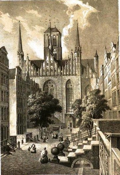 The Frauengasse in Danzig by Julius Greth